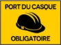 Port du casque obligatoire